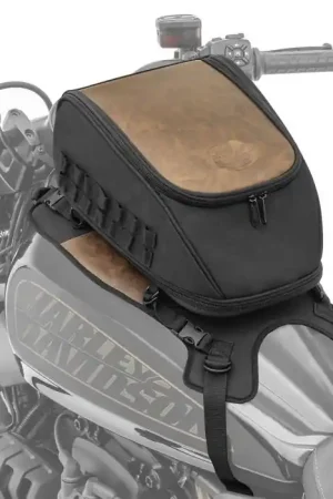 Lage Kosten Motorfiets Tanktas met bevestigingssysteem Craftride Vintage Tankzak met Base 9-13L