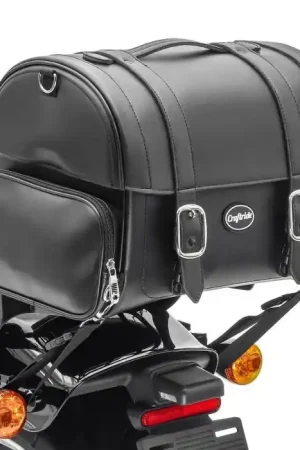 Motor achtertas sissybar tas Craftride FP4 voor choppers en retro 32 lliter Express Levering
