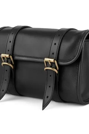 Gereedschapsrol motor leer voor Chopper Retro Scrambler Gereedschapstas Craftride LR3 zwart Voordeelprijs