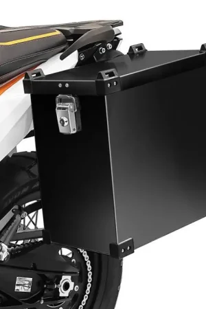 Premium Motor Koffer Aluminium Bagtecs Namib 35l Zijkoffer zwart