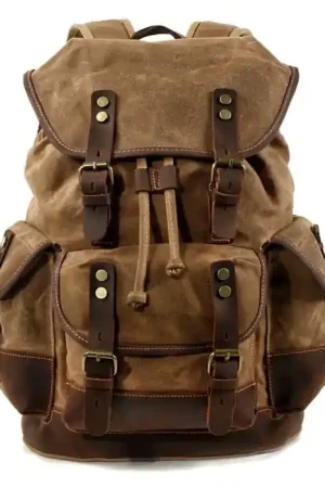 Beperkte Voorraad Motor rugzak Canvas Craftride RG8 Vintage tas 20Ltr Retro bruin