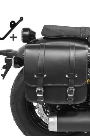 Zadeltas met houder compatibel met Kawasaki Vulcan S / Café 15-25 Reno 17l rechts zijtas Craftride Must-Have