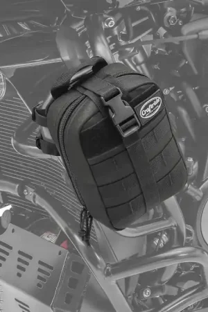 Crash bar tas Craftride Dark Gear voor motorfiets bescherming bar 4L zwart Bestseller