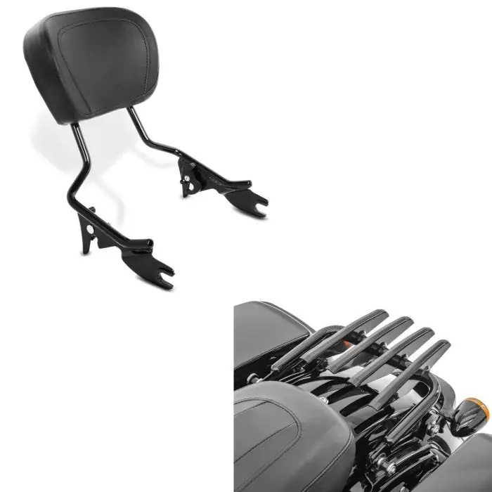 Set: Bagagedrager passend voor Harley Davidson Touring 09-25 Craftride afneembaar in zwart + Sissybar passend voor Harley Davidson Touring modellen 09-25 Craftride in zwart Koop Online