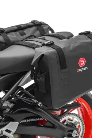 Premium Motor Zadeltassen Waterdicht Bagtecs WD1 2x43l Zijtassen Rolsluiting