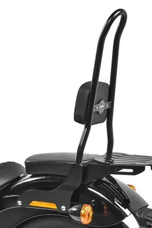 Sissybar CSXL Fix passend voor Harley Davidson Softail Street Bob 18-25 bagagedrager zwart Craftride Handgemaakt