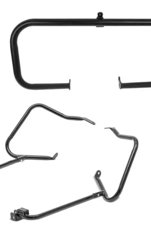 Voordeelprijs Set: Zadeltassen houder passend voor Harley Davidson Touring 14-25 kofferdrager zwart Craftride + Valbeugels passend voor Harley Davidson Touring 09-25 Craftride TR2 zwart