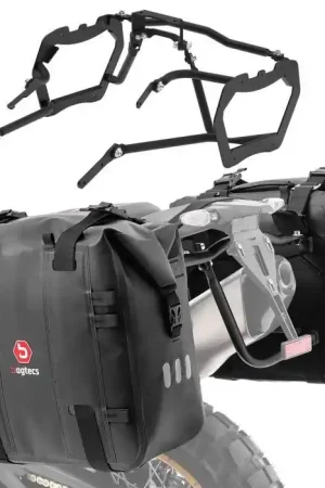 Zadeltassen + kofferrek compatibel met BMW F 900 GS 24-25 zijtassen Bagtecs XA32 Voordeelprijs