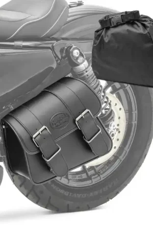 Motorfiets Zadeltas links Craftride Montana 8Ltr Zijvak voor Chopper zwart Bulkbestelling