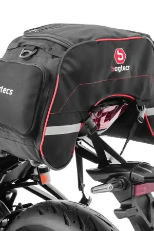 Motor Buddyseat Tas Bagtecs WP35 Tail Bag Volumen 35 Liters rood Hoge Kwaliteit