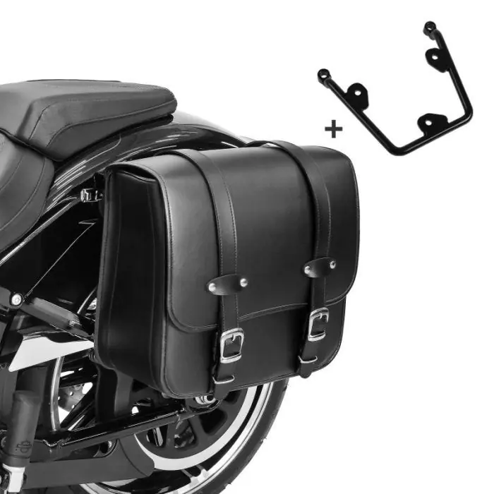 Voordeelprijs Zadeltas met houder compatibel met Kawasaki Vulcan S / Café 15-25 Reno 17l links zijtas Craftride