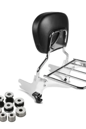 Set Sissy Bar met bagagerek afneembaar S1 + Docking Hardware Kit passend voor Harley Davidson Electra-Street-Road Glide Road King 97-08 Craftride chrom Dagaanbieding