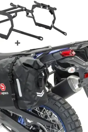 Zadeltassen Set WP8 compatibel met Royal Enfield Himalayan 410 17-25 met Kofferrek Bagtecs Groothandel