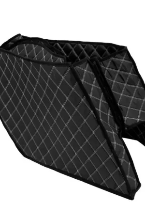 Voering passend voor verlengde koffers passend voor Harley Davidson Touring 14-25 Koffervoering Craftride zwart wit Topkwaliteit