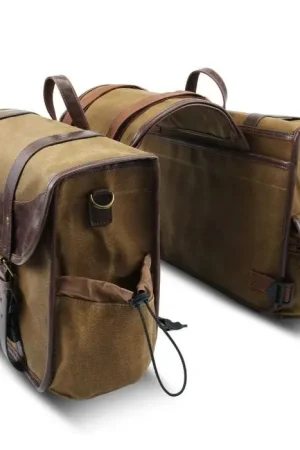 Fabrieksprijs Zadeltassen voor Royal Enfield Classic 500 / 350 Craftride US12 bruin