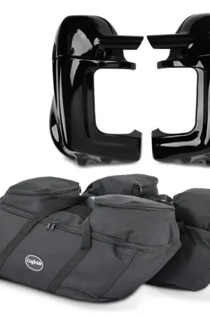 Finale Uitverkoop Set Binnentassen Harde Koffers + Been Kuip geventileerd geschikt voor Harley Davidson Touring 94-13 Craftride HS39