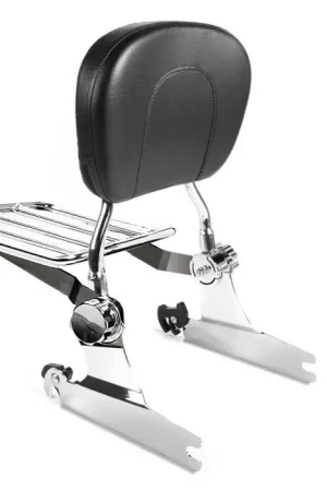Sissy Bar met bagagerek afneembaar passend voor Harley Davidson Heritage Softail Classic 00-17 chrom Craftride Aanbieding
