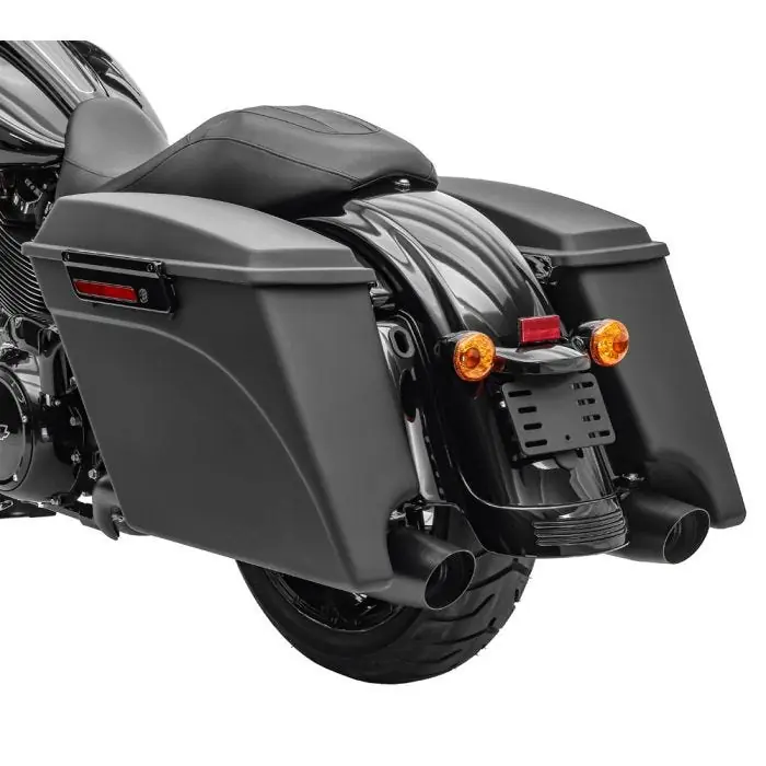 Nieuw Model Zijkoffers Stretched passend voor Harley Davidson Street Glide (FLHX) 06-13 zwart matt Craftride