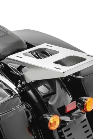 Topkoffer Bagagedrager Rack 2-Up TP passend voor Harley Davidson Touring 14-25 chroom Craftride Express Levering