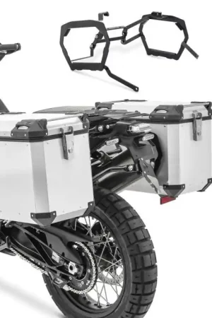 Zijkoffers aluminium + kofferrek compatibel met KTM 790 / 890 Adventure/ R 19-25 Bagtecs QP48 zilver Betrouwbaar