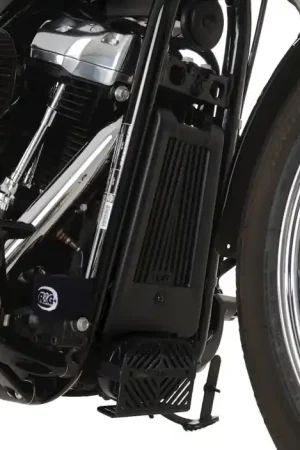 Express Levering R&G OCG0048BK Oliekoelerbeschermer Zwart Harley-Davidson Softail Standard 22-