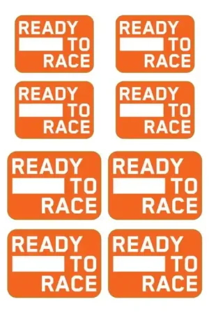 KTM 79109998100 Stickerset Klaar Om Te Racen Wereldwijde Verzending