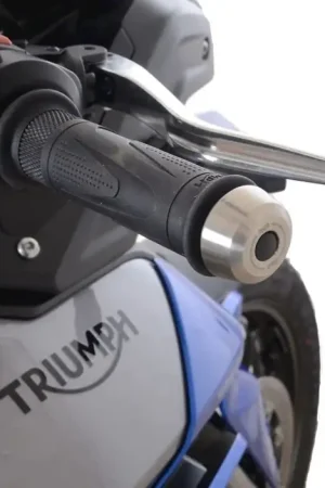 R&G BE0161SS Stuurdoppen Zilver Triump Tiger 850 Sport 21- / Speed Triple 1200 RS 22- Laatste Kans