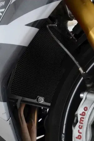 R&G RAD0261BK Radiateur Bescherming Zwart Triumph Daytona Moto2 765 Origineel