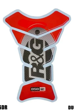 Lage Prijs R&G TKPAD7DR Tank Pad Carbon Ducati Rood