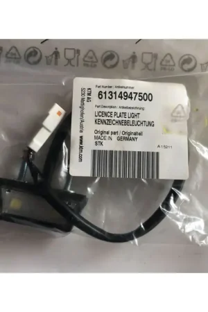 Budget KTM KENTEKENPLAAT Licht 61314947500