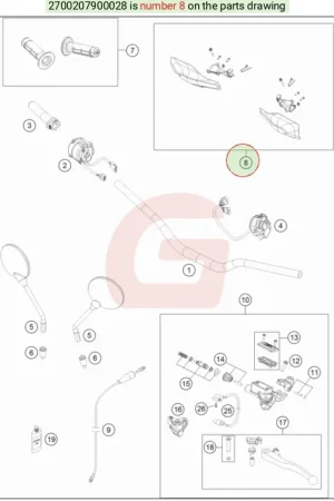 Nieuw Husqvarna HANDGUARD CPL. LE.+RI. WHITE 2700207900028