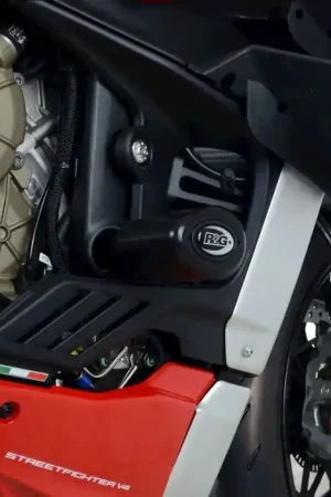 Uitverkoop R&G CP0496BL Valdoppen Aero Set Zwart Ducati Streetfighter V4(S) 20-