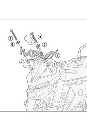 GIVI Bevestigingskit windscherm In De Mode