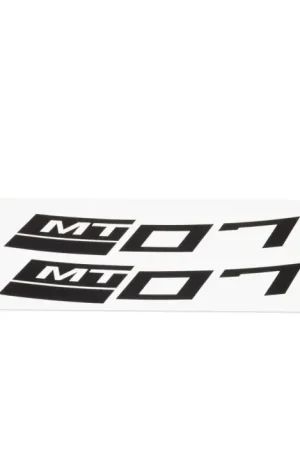 Yamaha Reflecterende Velgsticker MT-07 Achterzijde Zwart Nieuwe Collectie
