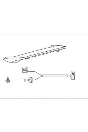 Seizoensaanbieding Honda Topkoffer Spoiler + LED Bloodstone Red Metallic GL 1800 Goldwing (09)