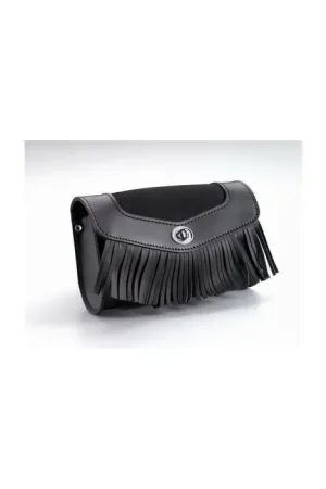 Honda Lederen Stuurtas Met Franjes VT 750 C2 Shadow Black (Spirit) (13) Beperkte Voorraad