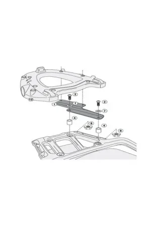 Origineel GIVI SR6404 Topkofferrek Monokey Triumph Tiger Sport 1050 (13-19)