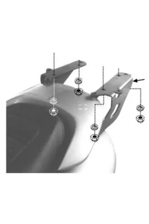 Professioneel GIVI SR46M Topkofferrek Monolock Yamaha Majesty 125-150-180 (01-11)