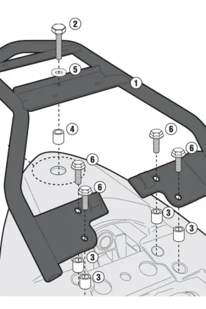 GIVI SR3103 Topkofferrek Monolock Suzuki Inazuma 250 (12-16) Gereduceerde Prijs