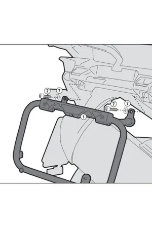 GIVI PL6408CAM Zijkofferrek Trekker Outback Triumph Tiger Exp 1200 (12-17) Korting
