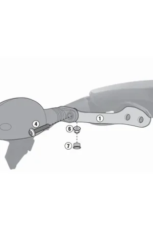 GIVI IN7407KIT Knipperlicht Verplaats Set voor PL7407 Ducati Scrambler 15-18 Goedkoop