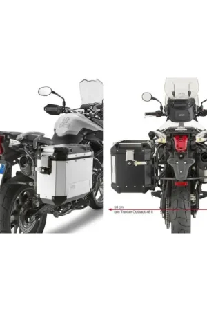 GIVI PL6401CAM Zijkofferrek Trekker Outback Triumph Tiger 800XC/XR (11-17) Nieuwe Collectie