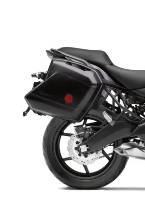 Flitsaanbieding Kawasaki Zijkoffer Deco Strepen Mat Grijs Versys 650