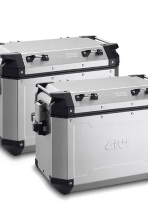 GIVI OBKN48APACK2 Zijkoffer Set Monokey 48L Outback Alu Actieprijs