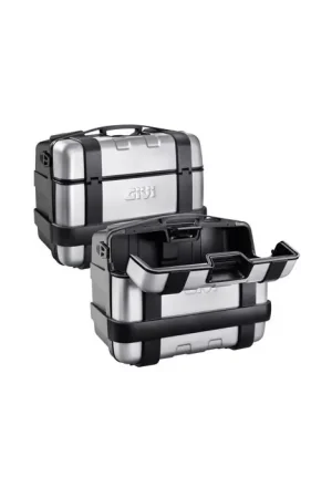 Flitsaanbieding GIVI TRK46PACK2 Zijkoffer Set Monokey 46L Trekker Alu