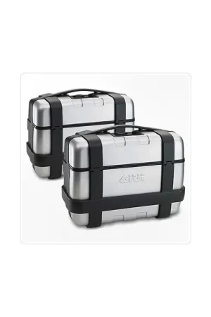 Alleen Vandaag GIVI TRK33PACK2 Zijkoffer Set Monokey 33L Trekker Alu