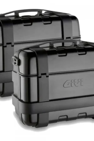 Korting GIVI TRK33BPACK2 Zijkoffer Set Monokey 33L Trekker Zwart