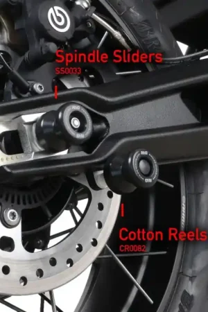 Nieuw Model R&G CR0082BK Cotton Reels Zwart Triumph Tiger 900 (GT/RALLY) 20-