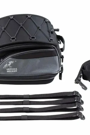 Betrouwbaar Hepco en Becker Street motortas / zadeltas met spanriemen