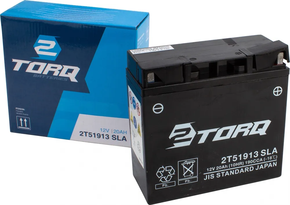 2TORQ - 51913 SEALED G19 - Batteries - WET CHARGED Limited Edition